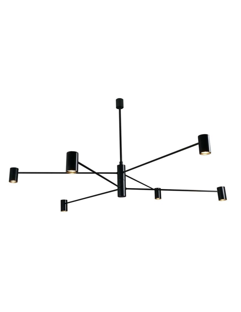 Industrial pendant lamps - Shilo Dakata 6 Pendant Lamp - Black 5638 - product kolory-swiatla.pl 1
