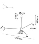 Industrial pendant lamps - Shilo Dakata 3 Pendant Lamp - Black 5648 - product 2