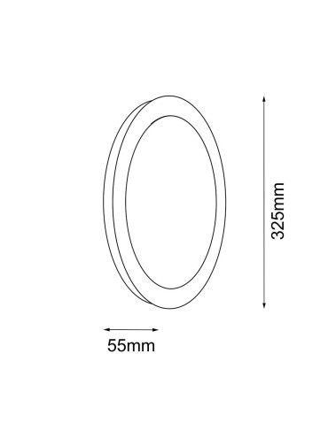 Shilo Wall lamp Disk IL - Black (325 mm) 3000K 1282 - product 2