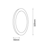 Wall lamps - Shilo Wall lamp Disk IL - Black (325 mm) 4000K 1283 - product 2