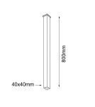 Ceiling downlights - tubes - Shilo Plafon Doha - Black IP44 (800 mm) 8076 - product 2