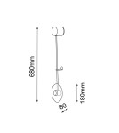 Wall lamps - Shilo Wall lamp Furano I - Black (680 mm) 4036 - product 2