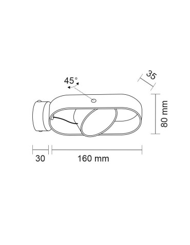 Shilo Kinkiet Furoku K - Czarny 4000K 8507 - produkt 2
