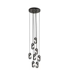 Modern pendant lamps - Shilo Furoku 8 Pendant Lamp - Black 4000K 8539 - product 1