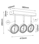 Spotlight ceiling lamps - Shilo Fussa 3 Spotlight - White 7231 - product 2