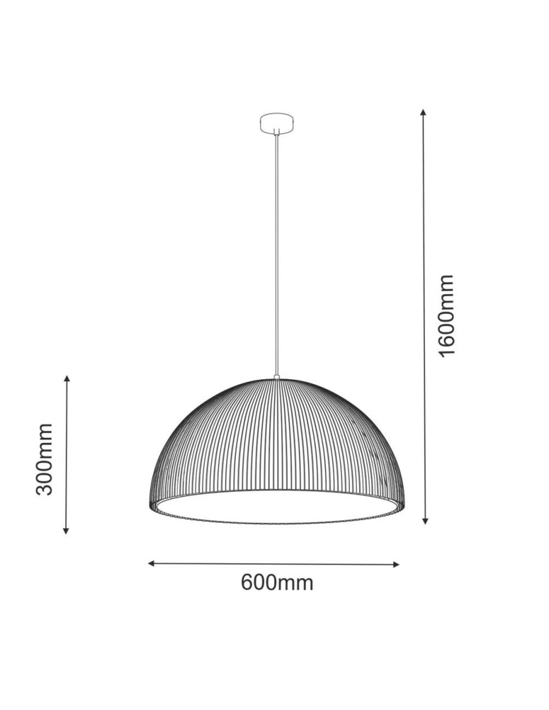 Pendant lamps - Shilo Pendant lamp Gandra 60x30 - Chocolate mat 5039 - product kolory-swiatla.pl 2