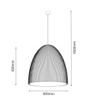 Pendant lamps - Shilo Gandra 60x60 Pendant Lamp - White 5028 - product 2