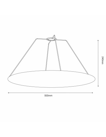 Shilo Przesłona blenda do lampy wiszącej Gandra 5055 - produkt 2
