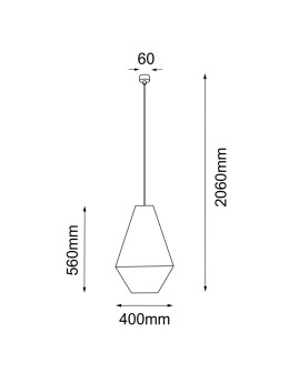 Shilo Hagata 1 Pendant Lamp - Gray (400 mm) 5124 - product 2