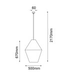 Pendant lamps - Shilo Hagata 2 Pendant Lamp - Beige (500 mm) 5128 - product 2