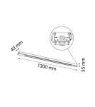 Surface-mounted beam lamps - Shilo Plafond Hakoda - Black (1300 mm) 3000K 1956. - product 2