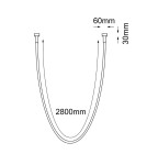 Designer pendant lamps - Shilo Hebi flush mounted pendant lamp - Black (2860 mm) 4000K 3021 - product 2