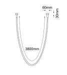 Designer pendant lamps - Shilo Hebi flush mounted pendant lamp - Black (3860 mm) 3000K 3022 - product 2