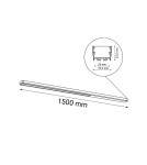 Surface-mounted beam lamps - Shilo Plafond Hiate Line - Black (1500 mm) 4000K 1814 - product 2