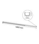 Surface-mounted beam lamps - Shilo Plafond Hiate Line - Black (1800 mm) 4000K 1818 - product 2