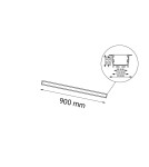 Flush-mounted linear lamps - Shilo Hiate Line Recessed Lamp - White (900 mm) 4000K 1827 - product 2