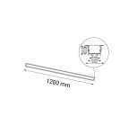 Flush-mounted linear lamps - Shilo Hiate Line Recessed Lamp - Black (1200 mm) 3000K 1828 - product 2