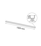 Flush-mounted linear lamps - Shilo Hiate Line Recessed Lamp - Black (1500 mm) 3000K 1832 - product 2