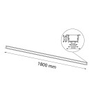 Flush-mounted linear lamps - Shilo Hiate Line Recessed Lamp - White (1800 mm) 3000K 1837 - product 2