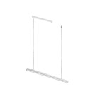 Pendant lamps over desk - Shilo Hiate Line Pendant Lamp - White (900 mm) 4000K 1847 - product 1