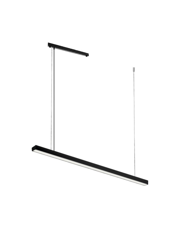 Pendant lamps over desk - Shilo Hiate Line Pendant Lamp - Black (1200 mm) 4000K 1850 - product kolory-swiatla.pl 1