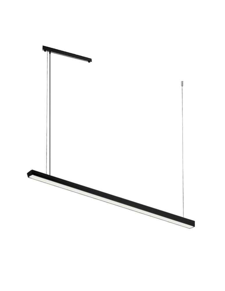 Pendant lamps over desk - Shilo Hiate Line Pendant Lamp - Black (1500 mm) 4000K 1854 - product kolory-swiatla.pl 1