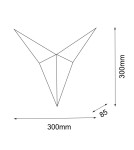 Wall lamps - Shilo Wall lamp Hino 1 - Black (300 mm) 4037 - product 2