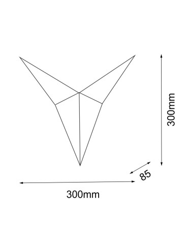 Shilo Wall lamp Hino 1 - Black (300 mm) 4037 - product 2