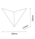 Wall lamps - Shilo Wall lamp Hino 2 - Black (230 mm) 4038 - product 2