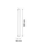 Wall lamps - Shilo Wall lamp Hoso 90 - Black (900 mm) 3000K 4013 - product 2
