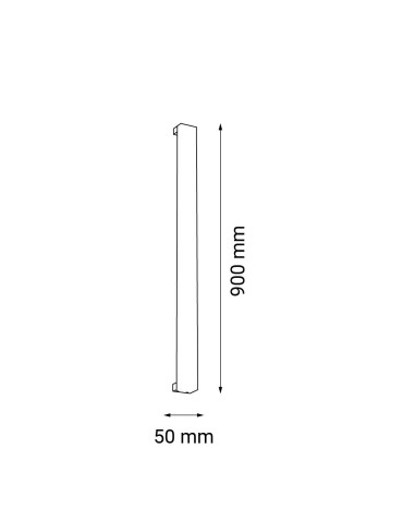 Shilo Wall lamp Hoso 90 - Black (900 mm) 3000K 4013 - product 2