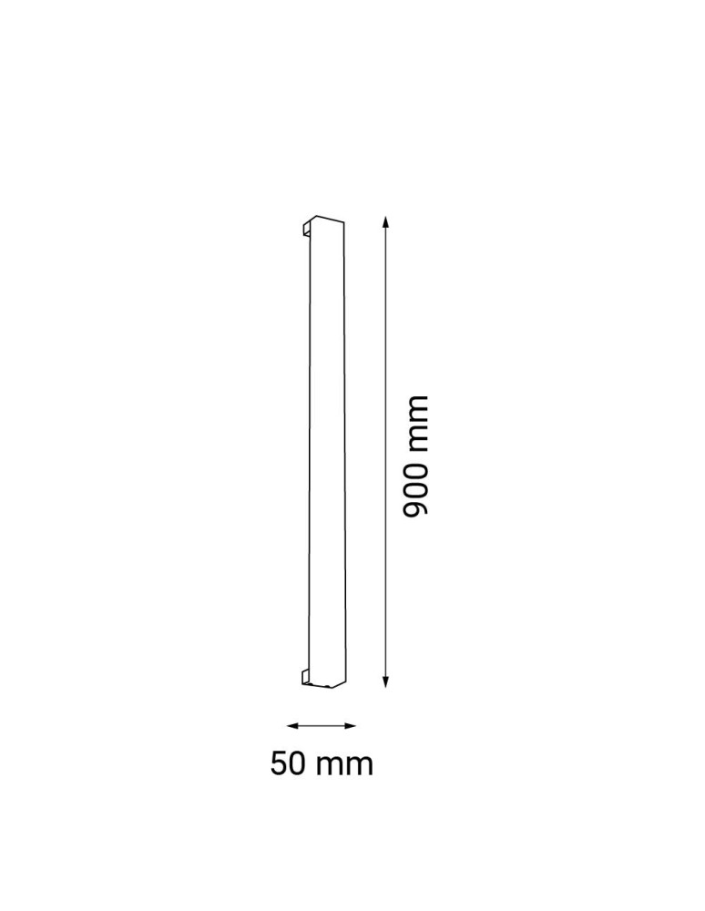 Wall lamps - Shilo Wall lamp Hoso 90 - Black (900 mm) 3000K 4013 - product kolory-swiatla.pl 2