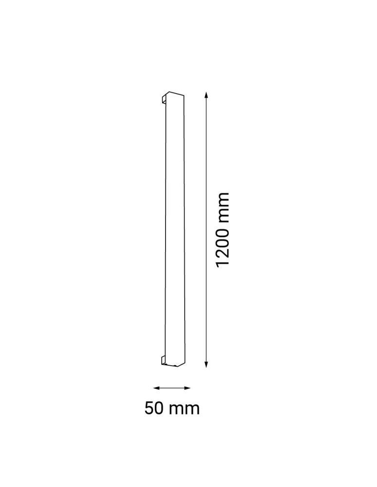 Wall lamps - Shilo Wall lamp Hoso 120 - Black (1200 mm) 4000K 4016 - product kolory-swiatla.pl 2
