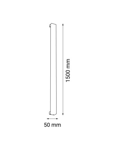 Shilo Wall lamp Hoso 150 - Black (1500 mm) 4000K 4018 - product 2