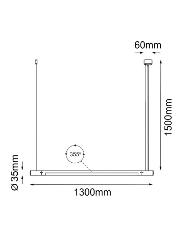 Shilo Ibara Z Pendant Lamp Black - (1300 mm) 5054 - product 2
