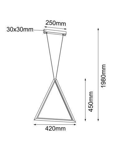 Shilo Lampa wisząca Ikuna A - Czarna (420 mm) 4000K 5077 - produkt 2