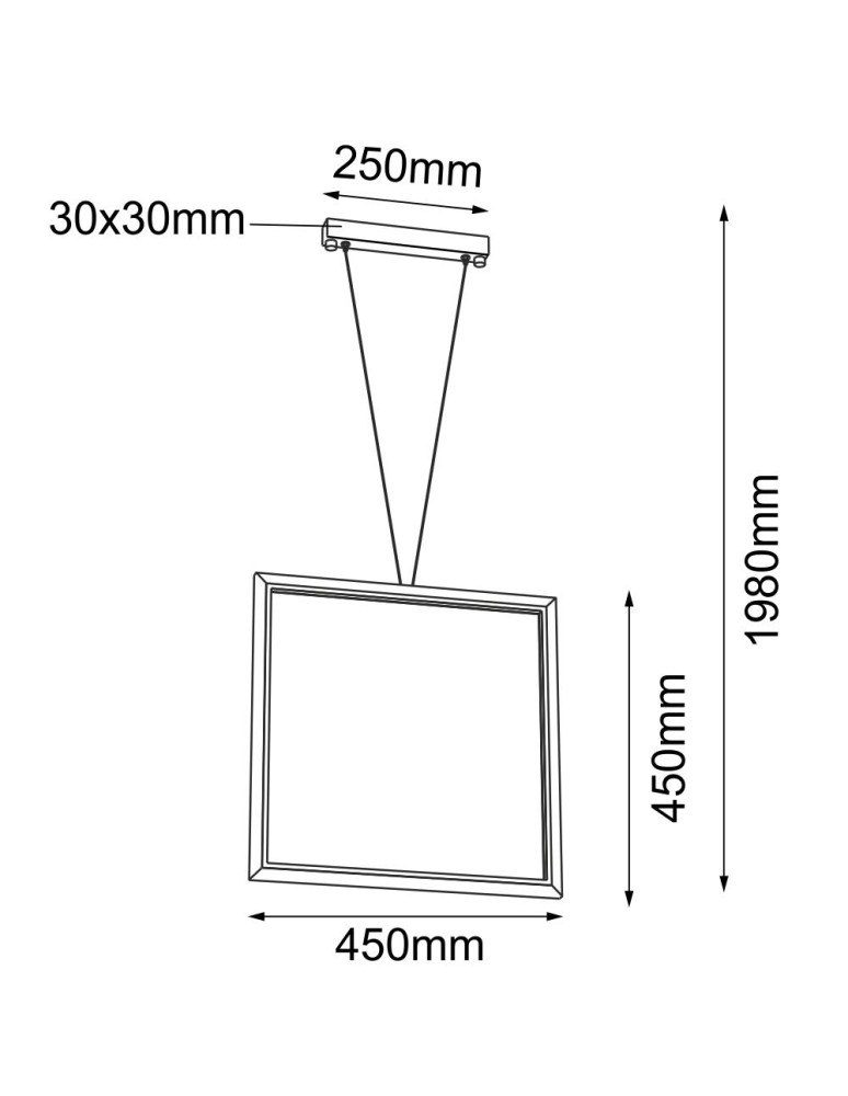 Geometric pendant lamps - Shilo Ikuna Pendant Lamp - Black (450 mm) 4000K 5079 - product kolory-swiatla.pl 2