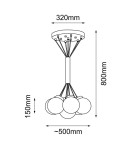 Pendant lamps - Shilo Pendant lamp iO 7 mini - Black (500 mm) 5071 - product 2