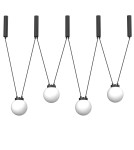 Pendant lamps - Shilo Pendant lamp iO 4 mini - Black (1200 mm) 5072 - product 1