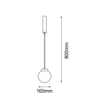 Pendant lamps - Shilo Pendant lamp iO 1 mini - Black (160 mm) 5073 - product 2