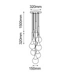 Pendant lamps - Shilo Pendant lamp Jun 8 - Black (320 mm) 5171 - product 2