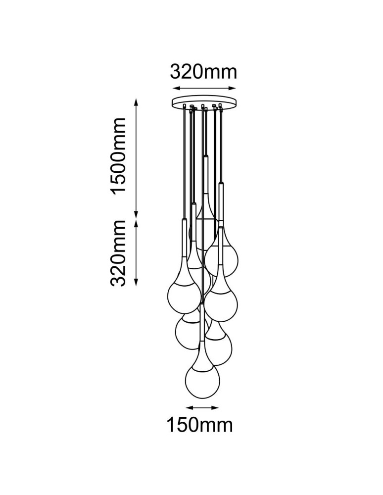 Pendant lamps - Shilo Pendant lamp Jun 8 - Black (320 mm) 5171 - product kolory-swiatla.pl 2