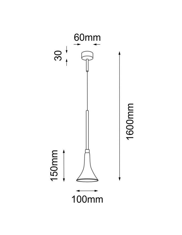 Pendant lamps - Shilo Pendant lamp Kanzaki 1 - Black (100 mm) 4000K 8531 - product kolory-swiatla.pl 2