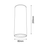 Round ceiling luminaires - Shilo Plafon Kobe - Black (200 mm) 1082 - product 2