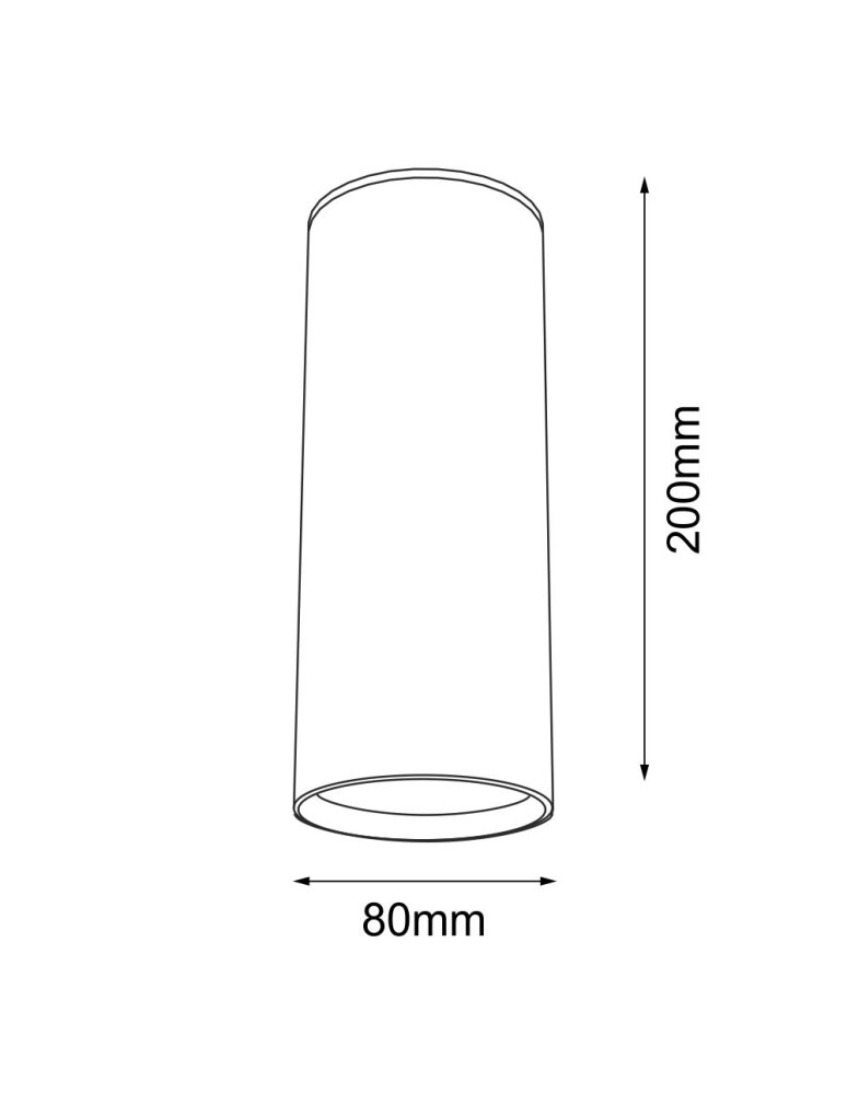 Round ceiling luminaires - Shilo Plafon Kobe - Black (200 mm) 1082 - product kolory-swiatla.pl 2