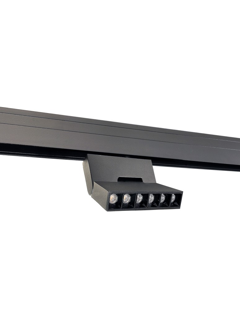 Magnetic rail lamps - Shilo Magnetic spot Komatsu dot move - Black - 48V 6W 480lm (112mm) 3000K 6595 - product kolory-swiatla.pl 1