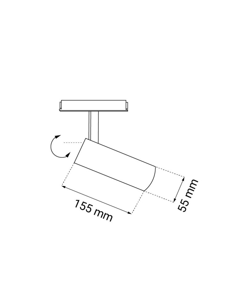 Magnetic rail lamps - Shilo Magnetic Spot Komassa (Komatsu system) - White - 48V 15W 1200lm (55mm) 3000K 6625 - product kolory-swiatla.pl 2