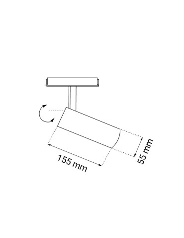 Shilo Magnetic Spot Komassa (Komatsu system) - White - 48V 15W 1200lm (55mm) 4000K 6627 - product 2