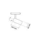 Magnetic rail lamps - Shilo Komassa magnetic spot (Komatsu system) - White - 48V 7W 560lm (45mm) 3000K 6640 - product 2