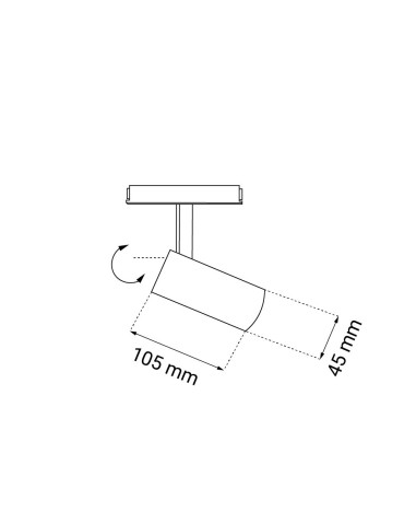 Shilo Komassa magnetic spot (Komatsu system) - Black - 48V 7W 560lm (45mm) 4000K 6641 - product 2